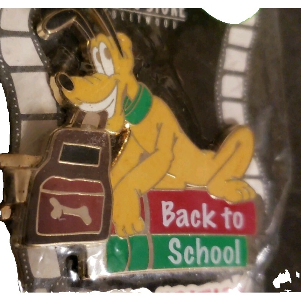DSF Disney Pin 2010 Back to School Pluto Backpack Hinged LE 300 Hollywood 79251